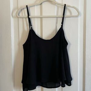 Hollister Black Flowy Tank Top